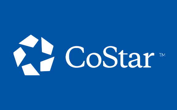 The CoStar Group logo against a blue background