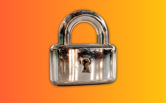 A silver lock