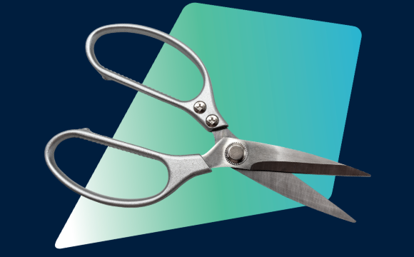 Scissors against a CoStar pinpoint background