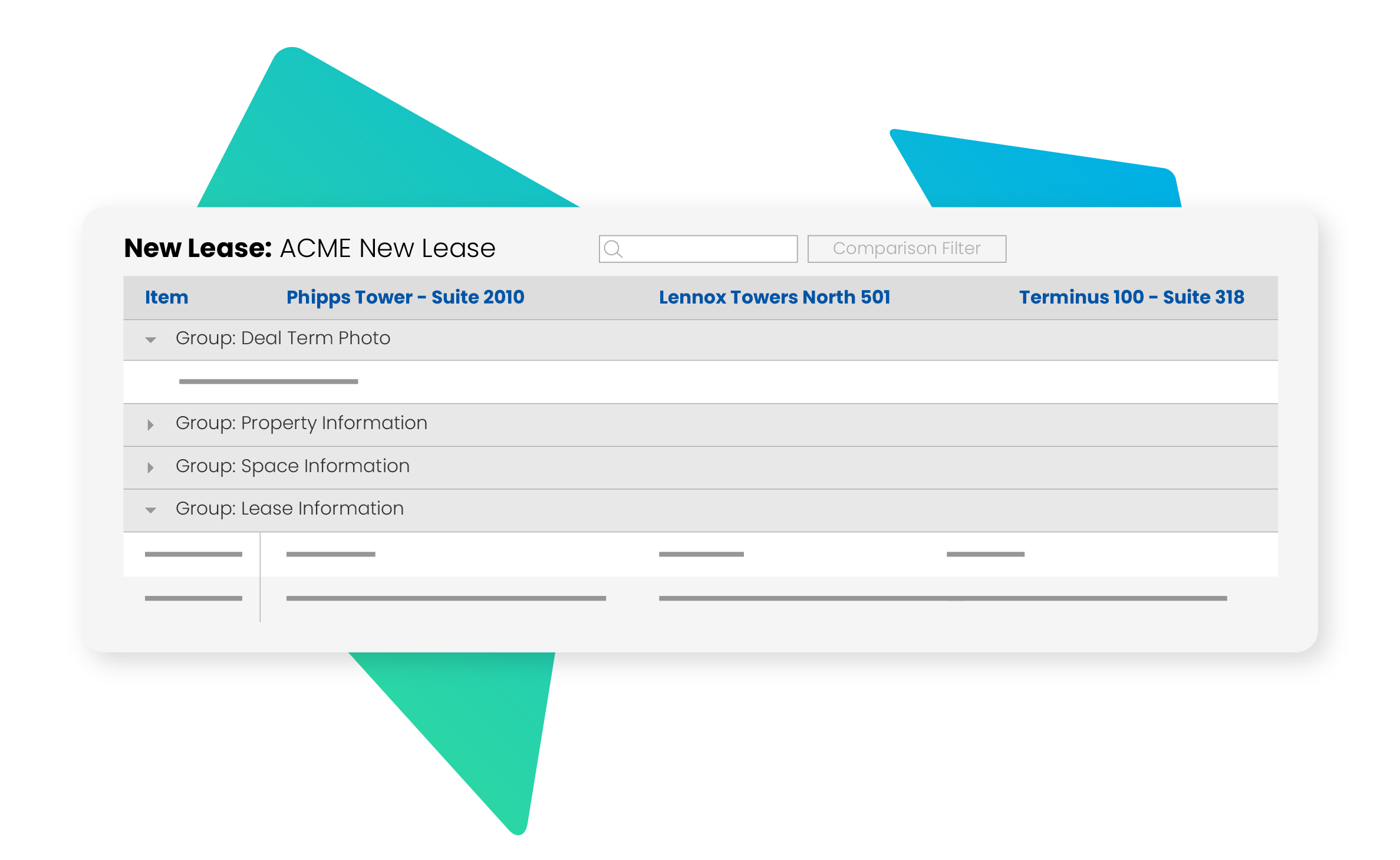 Transaction Management - Deal Comparison