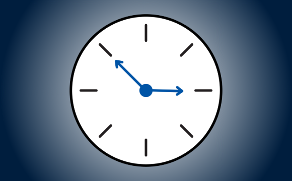 An illustrated clock